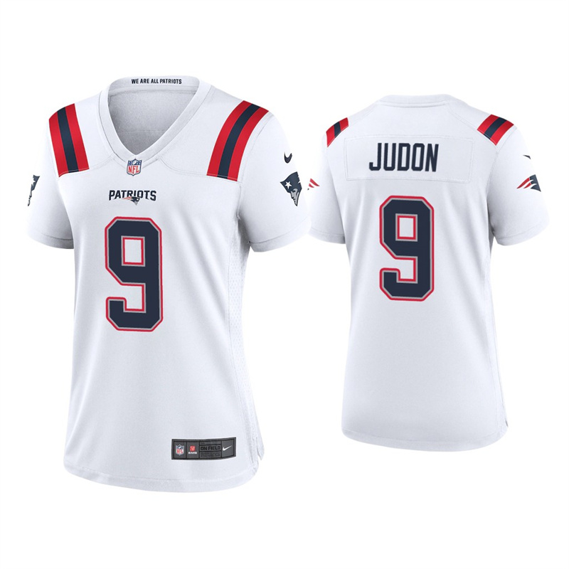 Women's New England Patriots #9 Matt Judon White Vapor Untouchable Limited Stitched Jersey